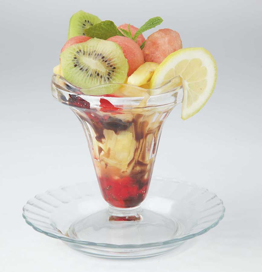 Fruit Salad with Ice Cream
